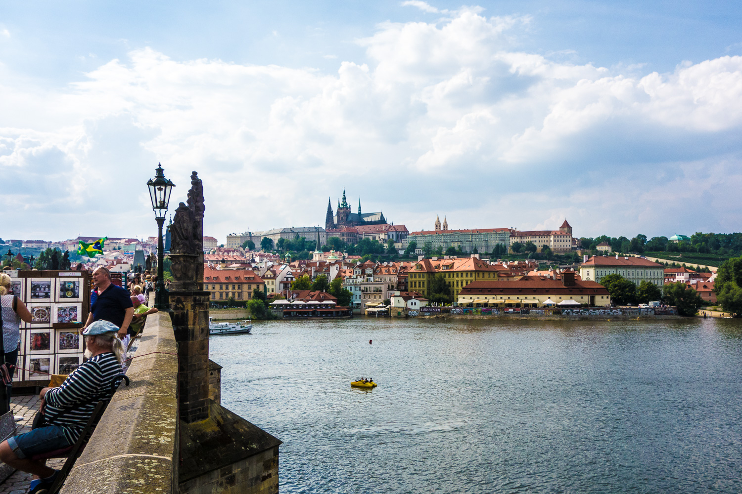 Prag Blick von der Altstadt auf die Prager Burg